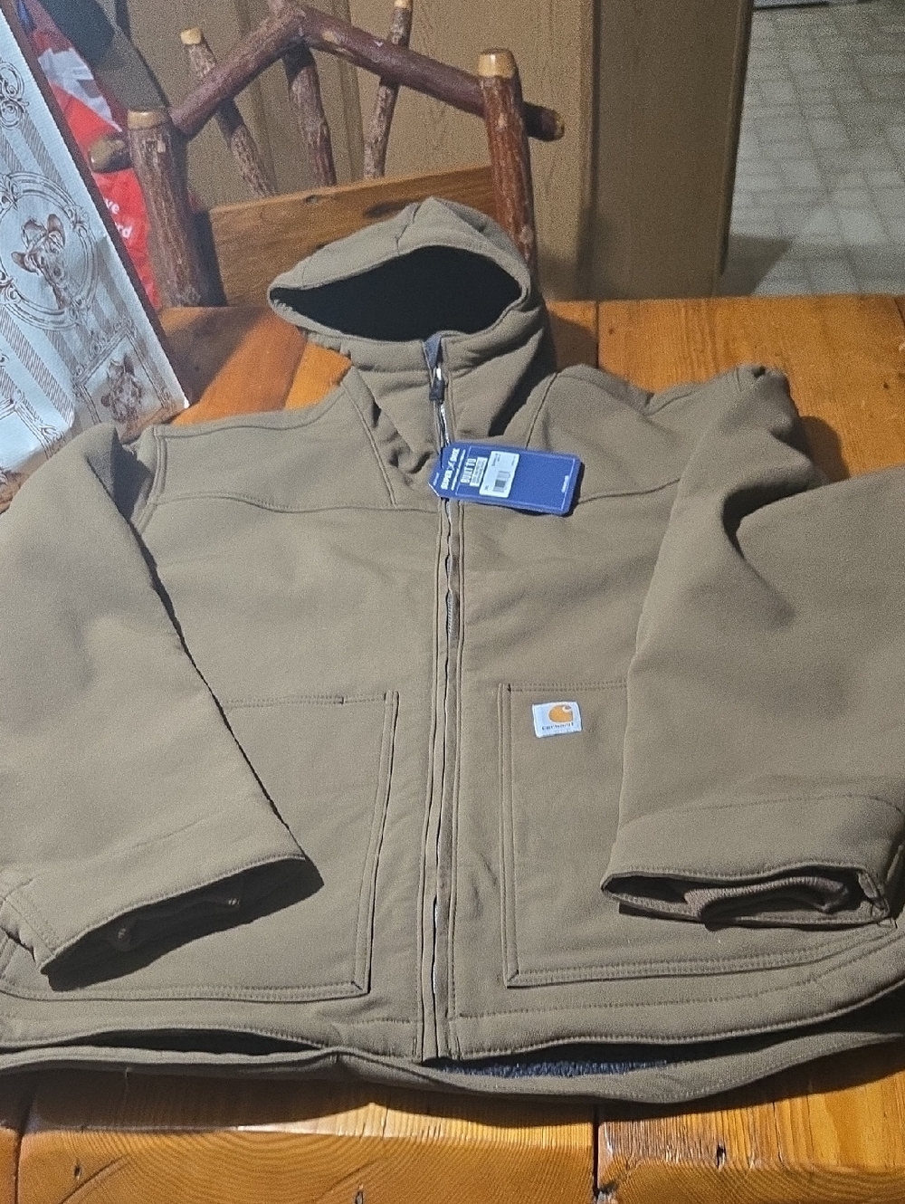 Nwt Carhartt Super Dux Sherpa Lined Hooded Zip-Up Work Jacket Sz 2xl